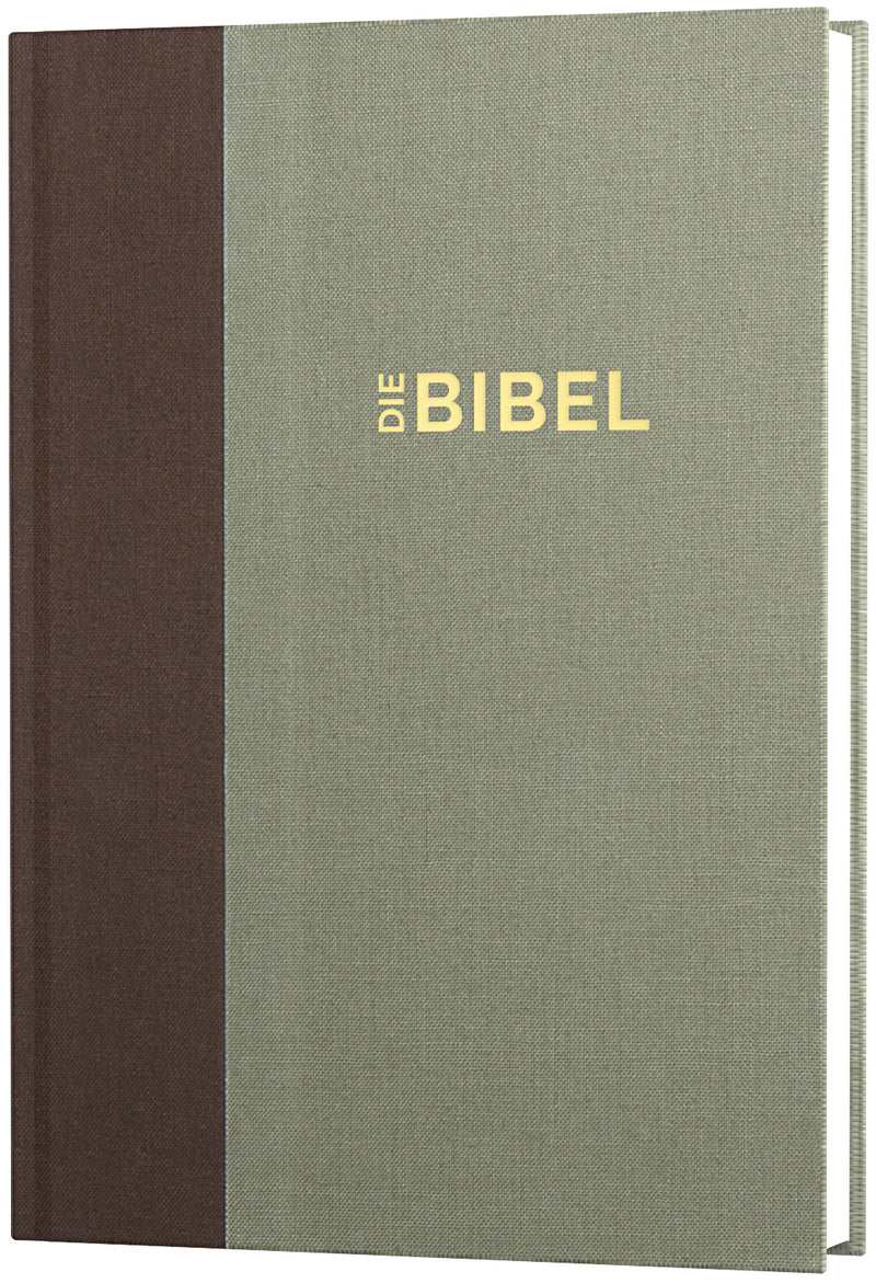 Schlachter 2000 Bibel – Standardausgabe (Duoleinen braun/khaki, fester Einband)